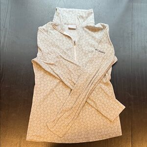 Columbia Gray Textured Fleece Pullover